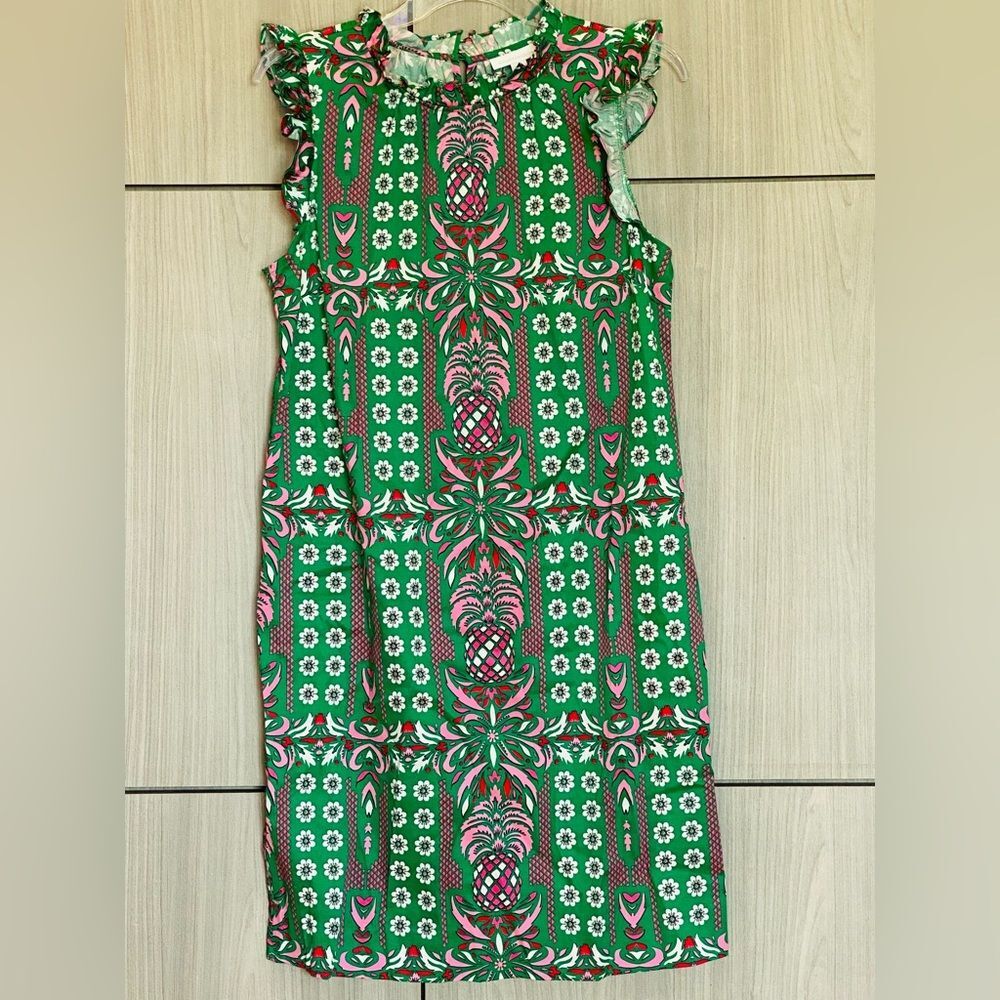 Charter Club Green & Pink Dress NWOT